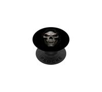 Darkness Knows My Name Hooded Skull Quote Gothic Horror PopSockets Adhesive PopGrip