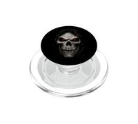 Darkness Knows My Name Hooded Skull Quote Gothic Horror PopSockets PopGrip for MagSafe