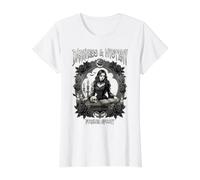 Darkness & Mystery Forever Spooky Gothic Witch Skull Roses Value Graphic T-Shirt