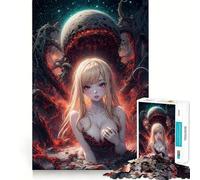 Darkness Psycho Creature Jigsaw Puzzles for Adults 1000 Pieces Strong Logic Clear Color Fun Challenge Festive Gift (38x26cm)