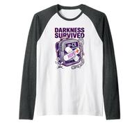 Darkness Survived Hope Enthusiast Lig Mental Health Survivor Raglan Baseball Tee