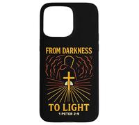 Darkness To Light Bible Verse Christian Peter 2:9 Born Again Case for iPhone 15 Pro Max