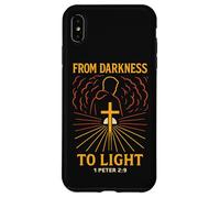 Darkness To Light Bible Verse Christian Peter 2:9 Born Again Case for iPhone XS Max