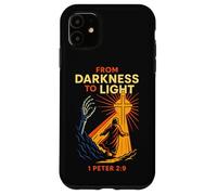 Darkness To Light Christian Gothic 1 Peter 2:9 Bible Verse Case for iPhone 11