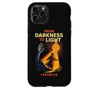 Darkness To Light Christian Gothic 1 Peter 2:9 Bible Verse Case for iPhone 11 Pro