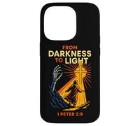 Darkness To Light Christian Gothic 1 Peter 2:9 Bible Verse Case for iPhone 14 Pro