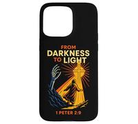 Darkness To Light Christian Gothic 1 Peter 2:9 Bible Verse Case for iPhone 15 Pro Max