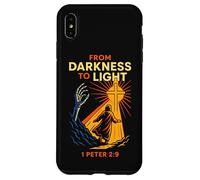 Darkness To Light Christian Gothic 1 Peter 2:9 Bible Verse Case for iPhone XS Max