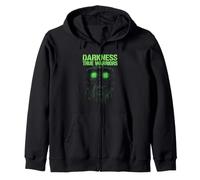 DARKNESS TRUE WARRIORS Gas Mask Art Zip Hoodie
