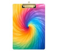 Darkorchid Tie Dye Background Rainbow Colors Tie-dye Pattern clipboard Automotive Waterproof for Teacher Nursing Size 9 x 12