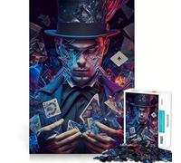Darkside Card Magician 1000 Pieces Jigsaw Puzzles for Adults Strong Logic Sharp Color Fun Challenge (50x75cm)