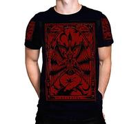 Darkside Men's Baphomet Limited Edition Blood Red Occult Print Cotton T-Shirt - XL