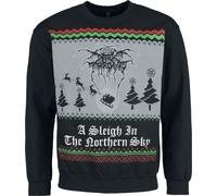 Darkthrone Holiday Sweater - A Sleigh In The Northern Sky Christmas Jumper black S