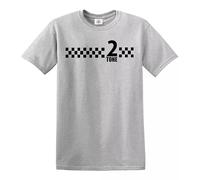 Darkwear 2 Tone SKA Records The Specials Retro Music T-Shirt Northern Soul Reggae Tshirt(Sport Grey,L)