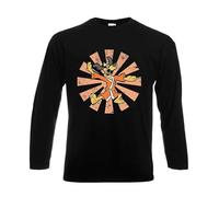 Darkwear Hong Kong Phooey Retro Japanese Party Funny Poker Men's Longsleeve Tee Top