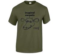 Darkwear Inspiral Carpets Madchester Happy Mondays Men's T-Shirt Colours(Military Green,M)