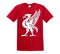 Darkwear Liver Bird Sports Logo LIVERPUDLIAN Fan Football Men Supporter Gift T-Shirt(RED, XL)