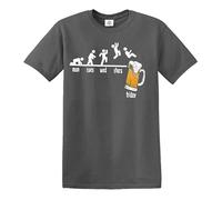 Darkwear Monday to Friday Drink T-Shirt Drunk Party Funny Beer Top T-Shirt (Charcoal, XXL)