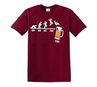 Darkwear Monday to Friday Drink T-Shirt Drunk Party Funny Beer Top T-Shirt (Maroon, 3XL)