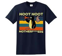 Darkwear Pingu Noot Noot T-Shirt Men's Funny Motherf*ckers Offensive Rude Funny Top Tee(Navy Blue, M)