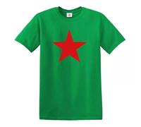 Darkwear RED Star Soviet Union T-Shirt Che Guerra Communist USSR CCCP Revolution Tshirt - Irish Green - XL