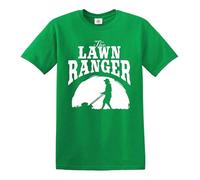 Darkwear The Lawn Ranger Rides Again Lawn Tractor Men's T-Shirt TOP TEE(Irish Green,M)