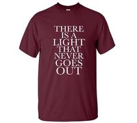 Darkwear There is A Light The Smiths T-Shirt Morrissey Men's Gift Top tee S to 5XL(Maroon,L)