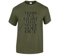 Darkwear There is A Light The Smiths T-Shirt Morrissey Men's Gift Top tee S to 5XL(Military Green,M)