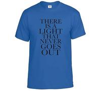 Darkwear There is A Light The Smiths T-Shirt Morrissey Men's Gift Top tee S to 5XL(Royal Blue-Black,XL)