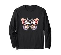 Darla Butterfly - Personalized Cute Name Word Art Long Sleeve T-Shirt