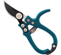 Darlac Sarah Raven Ergo Pruner-Ideal for Light Pruning, Deadheading and Houseplants - Easy Action Catch - SK5 High Carbon Steel Blade - Ergonomic Handles with Support Pillar for Extra Control