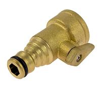 Darlac Shut Off Valve Hose Fitting - Solid Brass Garden Valve for Garden Hoses - Remotely Manage Water Flow Around The Garden