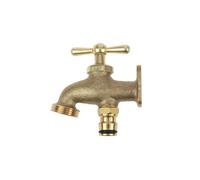 Darlac Take Anywhere Outside Tap - Solid Brass Outdoor Tap Compatible with Hose Fittings - Ideal Garden Tap for Allotments, Stables and Builder Yards - No Plumbing Required