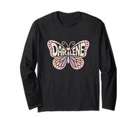 Darlene Butterfly - Personalized Cute Name Word Art Long Sleeve T-Shirt