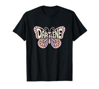 Darlene Butterfly - Personalized Cute Name Word Art T-Shirt