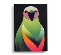 Darling Bird Abstract Black, Green, Green Canvas Print for Living Room Bedroom Home Office Décor, Wall Art Picture Ready to Hang, 30x20 Inch (76x50 cm)