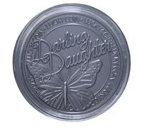 Darling Daughter Commemorative Coin - Antique Silver Style Iron Coin Featuring Butterfly Design and “Lucky Coin” Engraving, Sentimental Collectible Coin for Daughters, Inspirational Keepsake Token