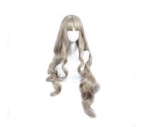 Darling In The Franxx 556 Cosplay Wig for Women 90cm Long Curly Synthetic Hair Kukuro Wig Japanese Anime Costume Party Wig Grey Darling In The Franx Kokoro