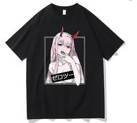 Darling in The FranXX Hoodies Zero Two T-Shirts Pullover Zero Two Sweatshirt 02 Casual Loose Top Zero Two Jumper (3X-Large)