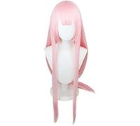 DARLING in the FRANXX Tsurugami cos wig long section Zero Two 002 national team heroine Pale pink Cosplay Anime Wig Coser