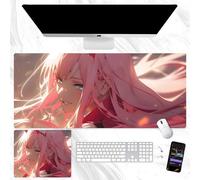 Darling in the Franxxx Mouse Pad Zero Two Mouse Mat Anime Gaming Mousepad Large Keyboard Pad Computer Laptop Office Student Mousepad for Boys Girls
