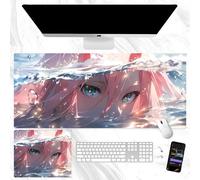 Darling in the Franxxx Mouse Pad Zero Two Mouse Mat Anime Gaming Mousepad Large Keyboard Pad Computer Laptop Office Student Mousepad for Boys Girls
