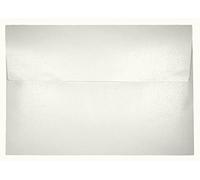 Darling Souvenir A1 Metallic-White Invitation Envelopes (3 5/8 x 5 1/8) Straight-Flap 80 LBS Perfect for Invitations, RSVP, Photo, Wedding, Letters -Pack & Colors Available