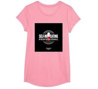 Darn I'm Addicted: Self-Medicating Professional Humor T-Shirt, Girls, Pink, Medium