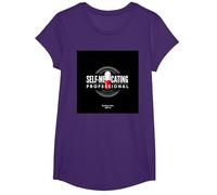 Darn I'm Addicted: Self-Medicating Professional Humor T-Shirt, Girls, Purple, Medium