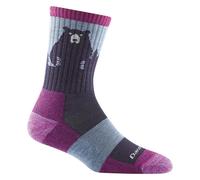 Darn Tough Socks Bear Town Micro Crew - Lightweight Cushion - Women's Burgundy Small