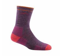 Darn Tough Hiker Midweight Women's Micro Crew Hiking Socks in Plum