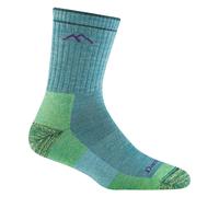 Darn Tough Ladies Micro Crew Cushioned Midweight Hiking Merino Wool Socks - L - Aqua Heather