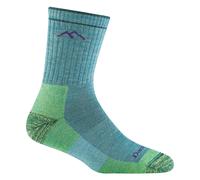 Darn Tough Ladies Micro Crew Cushioned Midweight Hiking Merino Wool Socks - M - Aqua Heather