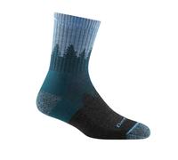 Darn Tough Ladies Micro Crew Midweight Hiking Merino Wool Seamless Socks - L - Blue